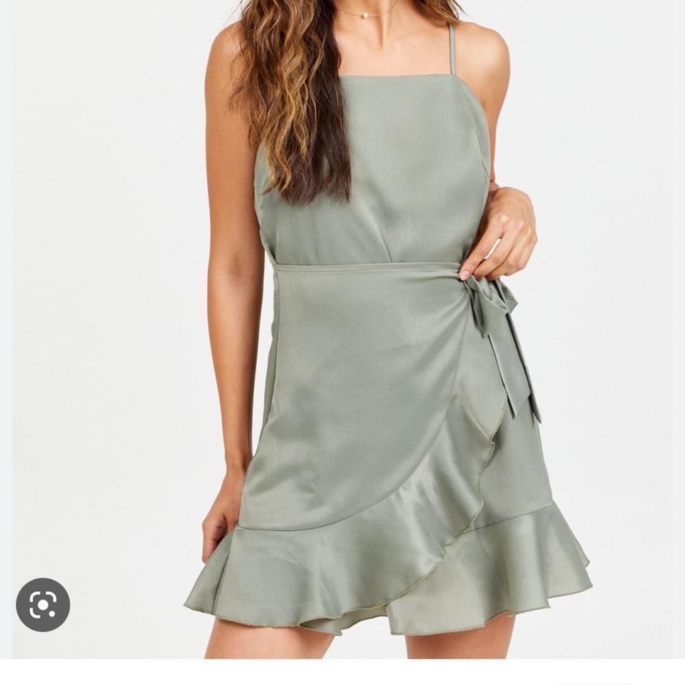 NWT Altar’d State sage green Britta dress